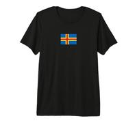 Drapeau des îles Åland T-Shirt Haut de Gamme