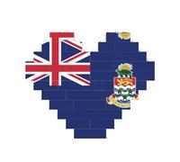 Drapeau des îles Caïmans - Puzzle en forme de cœur - Pour Saint-Valentin, anniversaire, mariage