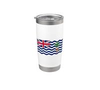 Drapeau des îles Chagos - Territoire britannique de l'océan indien Gobelet isotherme en acier inoxydable double paroi