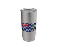 Drapeau des îles Chagos - Territoire britannique de l'océan indien Gobelet isotherme en acier inoxydable double paroi