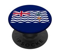 Drapeau des îles Chagos - Territoire Britannique de l'océan Indien PopSockets PopGrip Adhésif