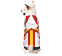 Drapeau des îles de Guernesey Vêtements pour chiens de petite taille - Joli sweat à capuche pour petits chiens et chats de petite et moyenne taille