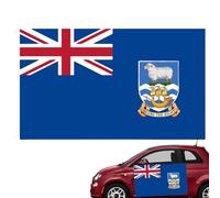 Drapeau des îles Malouines 0,9 x 1,5 m, drapeau de bateau à manches et cabane dans les arbres | Union Jack, montrez votre patriotisme, décorations du jubilé de platine 2022, 0,9 x 1,5 m