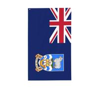 Drapeau des îles Malouines - 9,1 x 1,5 m - Bannière de vœux avec œillets - Décoration d'intérieur et d'extérieur