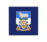 Drapeau des Îles Malouines Double Gang Bascule Plaque Murale Interrupteur Décor Taille Standard - 11,4 x 11,4 cm