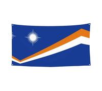 Drapeau des îles Marshall - Bannière imprimée à suspendre - 177,8 x 88,9 cm - Bannière de fête de vacances de Noël - 180 x 90 cm