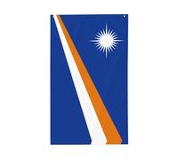 Drapeau des îles Marshall. Drapeau décoratif d'extérieur 0,9 x 1,5 m, bannière verticale en polyester. Convient pour une utilisation en extérieur