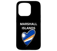 Drapeau des Îles Marshall en Forme de cœur Coque pour iPhone 15 Pro
