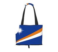 Drapeau des îles Marshall imprimé sac à bandoulière portable pour animal de compagnie, convient pour les petits chiens et chats, shopping et voyage, sac double usage