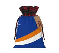 Drapeau des îles Marshall Mode Imprimé Petit Sac de Rangement Cordon Léger et Beau pour Divers Festivals