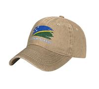 Drapeau des Îles Salomon Homme Femme Casquette De Baseball Anti-UV Strapback Cap Vintage Chapeaux Pare-Soleil pour Adulte Trucker Golf