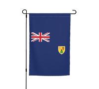Drapeau des îles Turques et Caïques - 30,5 x 45,7 cm - Pour porche - Toutes saisons - Décoration de cour - Décoration de cour