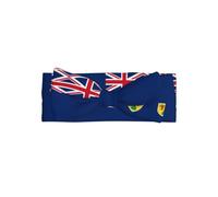 Drapeau des îles Turques et Caïques avec nœud imprimé sur l'ensemble du bandeau pour bébé qui s'adapte à toutes les tenues pour bébés, tout-petits et enfants