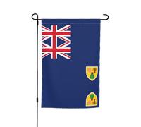 Drapeau des îles Turques et Caïques - Décoration de jardin - 30,5 x 45,7 cm - 100 % fibre de polyester - Tissu épais - Universel pour toutes les saisons