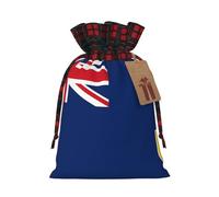 Drapeau des îles Turques et Caïques Deux Couleurs Cordon Sac Cadeau S Beau Pratique Convient pour Noël Anniversaire
