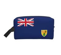 Drapeau des îles Turques et Caïques imprimé sac de rangement de voyage tendance sac de rangement portable grande capacité organisateur