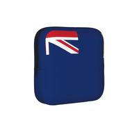 Drapeau des îles Turques et Caïques Sac de Rangement Période Proof Sac de Rangement Hygiène Féminine Sac de Voyage pour Serviettes Hygiéniques Pochette Discrète Mensural pour Sac à Main Bureau
