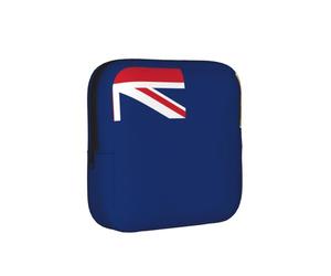 Drapeau des îles Turques et Caïques Sac de Rangement Période Proof Sac de Rangement Hygiène Féminine Sac de Voyage pour Serviettes Hygiéniques Pochette Discrète Mensural pour Sac à Main Bureau