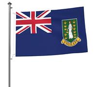 Drapeau des îles Vierges britanniques Drapeau 2x3 pieds Double face Durable Bannière décorative extérieure Polyester Drapeaux de maison Cour Pelouse Drapeau de bienvenue