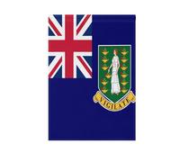 Drapeau des îles Vierges britanniques pour extérieur - Bannière de Thanksgiving pour décoration de cour - 71 x 101 cm - Double face