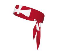 Drapeau des îles Wallis et Futuna Imprimé Bandana de sport double face avec sangles anti-transpiration et respirant, adapté pour la course et le fitness.