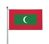 Drapeau des Maldives 3 x 5 pieds, panneau de jardin, bannière décorative