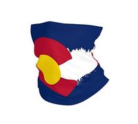 Drapeau des Montagnes du Colorado Écharpe Tube Multifonctionnel Bande De Cheveux Séchage Rapide Echarpe Gaiter pour Sports Cyclisme Randonnée 25X50Cm