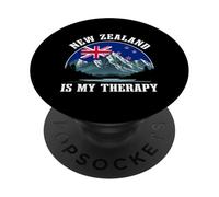 Drapeau des Montagnes « New Zealand is My Therapy » PopSockets PopGrip Adhésif