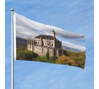 Drapeau des monuments historiques de l'Arménie 61 x 91 cm Double face Ne se décolore pas Drapeau de jardin Drapeau de cour avec bannière extérieure en laiton Décoration pour cour, porche, pelouse