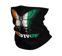 Drapeau des Papillons De Côte D'Ivoire Unisexe Cache Cou Thermique Tour De Cou Multifonctionnel Snood pour Ski Moto Course À Pied Vélo
