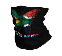Drapeau des Papillons Sud-Africains D'Afrique du Sud Unisexe Écharpe Tube Coupe-Vent Cache Cou Anti-Solaire Bandana pour Sport Course À Pied Cyclisme Vélo