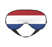 Drapeau des Pays-Bas 14 Masques de sommeil avec sangle réglable Masque pour les yeux doux pour femmes Hommes Voyage Travail Maison