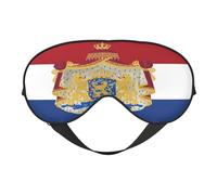 Drapeau des Pays-Bas 6 Drapeau des Pays-Bas Masques de sommeil Sangle réglable Masque pour les yeux doux pour femmes Hommes Voyage Travail Maison