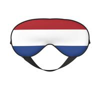 Drapeau des Pays-Bas 7 Drapeau des Pays-Bas Masques de sommeil Sangle réglable Masque pour les yeux doux pour femmes Hommes Voyage Travail Maison