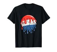 Drapeau des Pays-Bas Ballon de Football Drippy Football Drapeau des Pays-Bas T-Shirt