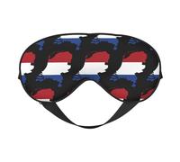 Drapeau des Pays-Bas Carte 13 Drapeau des Pays-Bas Carte Masques de sommeil Sangle réglable Masque pour les yeux doux pour femmes Hommes Voyage Travail Maison