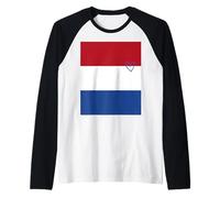 Drapeau des Pays-Bas - Cœur néerlandais - Fête Nationale du Patrimoine Fier Manche Raglan