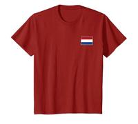 Drapeau des Pays-Bas Drapeau Hollandais Bannière Manteau d'Armes Hollande Amsterdam T-Shirt