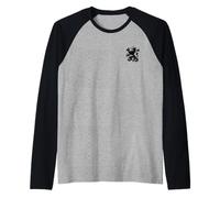 Drapeau des Pays-Bas Dutch Pride Holland Roots Lion Coat of Armes Manche Raglan