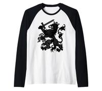 Drapeau des Pays-Bas Dutch Pride Holland Roots Lion Coat of Armes Manche Raglan