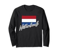 Drapeau des Pays-Bas Dutch Pride Minimalist Graphic Manche Longue