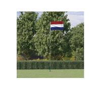 Drapeau des Pays-Bas et mât 5,55 m Aluminium 3147116