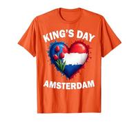 Drapeau des Pays-Bas Koningsdag Hollandais Fêtes du Roi T-Shirt
