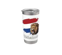 Drapeau des Pays-Bas Lion rugissant Dutch Pride Gobelet isotherme en acier inoxydable double paroi