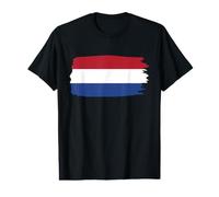Drapeau des Pays-Bas Patriotique Souvenir Vacances Patriotique T-Shirt Graphique avec Valeur