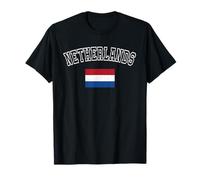 Drapeau des Pays-Bas Vintage Vieilli Motif Patrimoine rétro T-Shirt