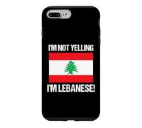 Drapeau des Pays libanais avec Citation « I'm Not Yelling » Coque pour iPhone 7 Plus/8 Plus