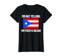 Drapeau des Pays portoricains « I'm Not Yelling » T-Shirt Graphique avec Valeur