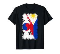 Drapeau des Philippines - Corée du Sud - Demi Corée - Moitié Philippine T-Shirt