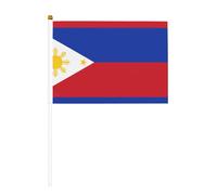Drapeau des Philippines en dix pièces imprimé double face 14 x 20,8 cm, adapté pour les activités d'équipe encourageant